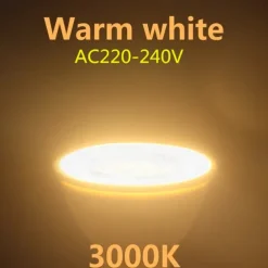 6/10pcs Dimmable Gu10 LED Bulbs, LED Downlight Spotlight 38 Degree Energy Saving Light Bulbs 220~240V Indoor Lighting