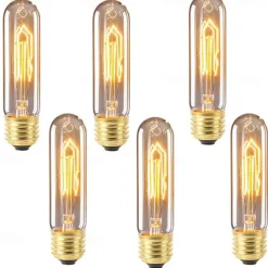 1/6pcs Dimmable T10 E27 40W Vintage Edison Bulb Incandescent Industrial Bulb Antique Retro Lamp Light AC220-240V