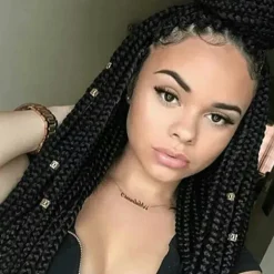 20Pcs Dreadlock Beads Adjustable Hair Braid Cuff Clip 8Mm Hole Golden Silver Mixed Color Hair Jewelry Hair Jewels for Braids