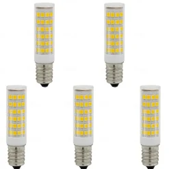 5PCS E14 LED Light Bulb 7W G4 LED Bulb Equivalent Halogen Bulbs 70W E14 Small Edison Screw Cooker Hood Bulb for Home Lighting Fridge AC220-240V