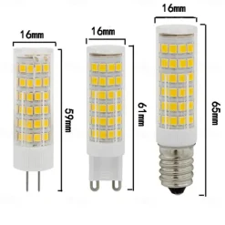 5PCS E14 LED Light Bulb 7W G4 LED Bulb Equivalent Halogen Bulbs 70W E14 Small Edison Screw Cooker Hood Bulb for Home Lighting Fridge AC220-240V