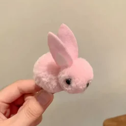 1/3pcs Easter Bunny Hair Clips - Fluffy Plush, Warm 3D Rabbit Design for Women - Perfect for Parties & Casual Wear