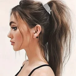 3pcs, Elegant Premium Shiny Rhinestone Hair Clips, Convenient Trendy Ponytail Fixed Buckles, Women Girls Casual Party Supplies, Gift Photo Props