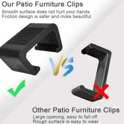 8pcs Extra Strong Connectors Garden Furniture Clips Polyrattan Furniture Clips for Lounge Set Clips Clips for Garden Furniture Set Module Outdoor Couch Patio Furniture