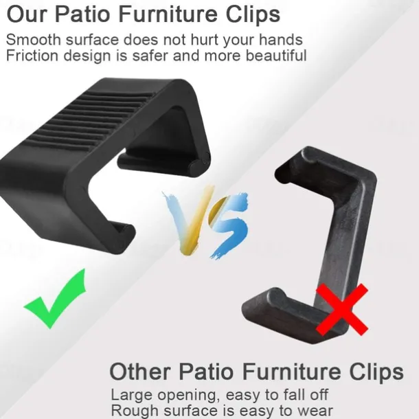 8pcs Extra Strong Connectors Garden Furniture Clips Polyrattan Furniture Clips for Lounge Set Clips Clips for Garden Furniture Set Module Outdoor Couch Patio Furniture