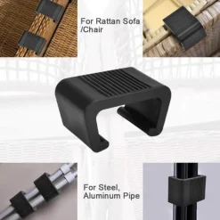 8pcs Extra Strong Connectors Garden Furniture Clips Polyrattan Furniture Clips for Lounge Set Clips Clips for Garden Furniture Set Module Outdoor Couch Patio Furniture