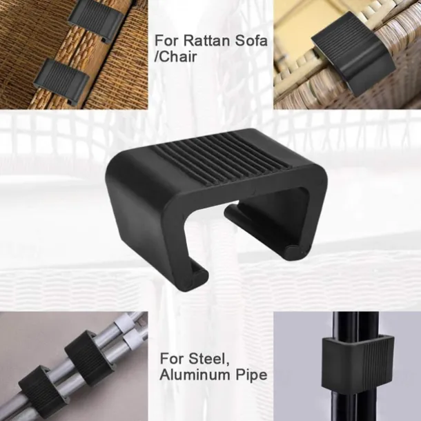 8pcs Extra Strong Connectors Garden Furniture Clips Polyrattan Furniture Clips for Lounge Set Clips Clips for Garden Furniture Set Module Outdoor Couch Patio Furniture