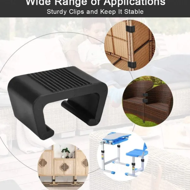 8pcs Extra Strong Connectors Garden Furniture Clips Polyrattan Furniture Clips for Lounge Set Clips Clips for Garden Furniture Set Module Outdoor Couch Patio Furniture