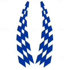 4PCS Fashion Racing Car Stickers Checkered Flag Car Accessories Waterproof Vinyl Decal