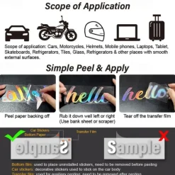 4PCS Fashion Racing Car Stickers Checkered Flag Car Accessories Waterproof Vinyl Decal