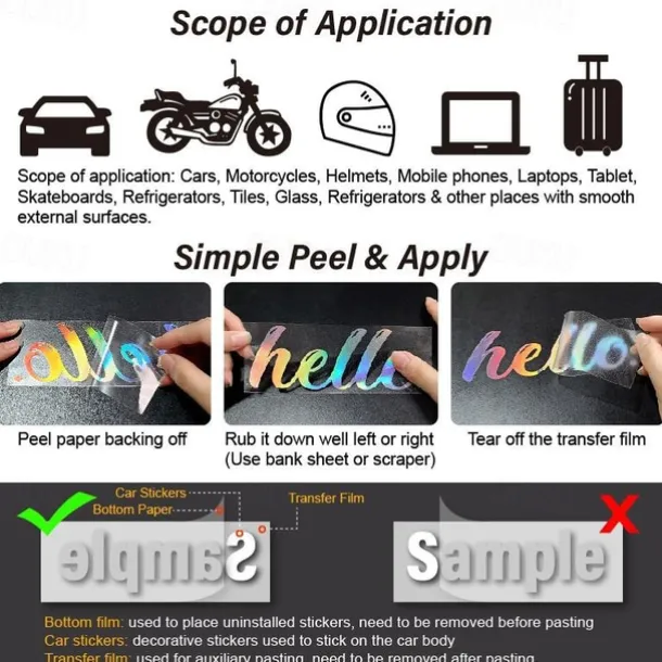 4PCS Fashion Racing Car Stickers Checkered Flag Car Accessories Waterproof Vinyl Decal