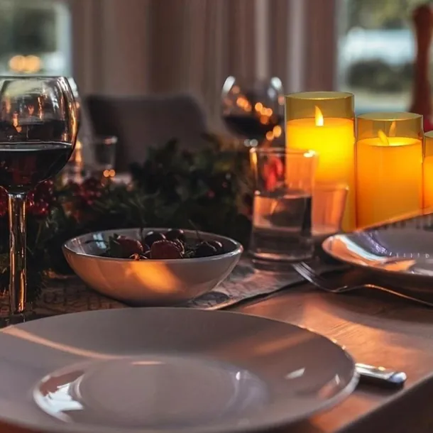 24Pcs Flameless LED Candle Creative Wishing Led Tea Light Warm White Flameless Candle Halloween Christmas Decor Candle Light