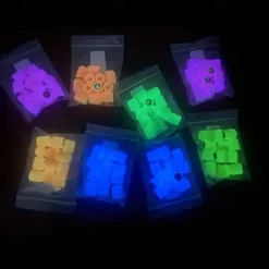 50pcs Fluorescent Skull Car Tire Valve Valve Stem Cover, ABS Corrosion Resistant Wheel Valve Cover, Glow In The Dark, Car Decoration Accessories