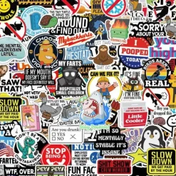 150pcs Funny Stickers for Adults, Suitable For Bumpers,Safety Helmets,Water Bottles,Colleagues,Computers Vinyl Waterproof Decals