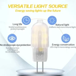 10pcs G4 AC/DC12V DC12V LED Light 12leds SMD 2835 Bulb Lamparas Spotlight Replace Halogen Lamp For Home Chandelier