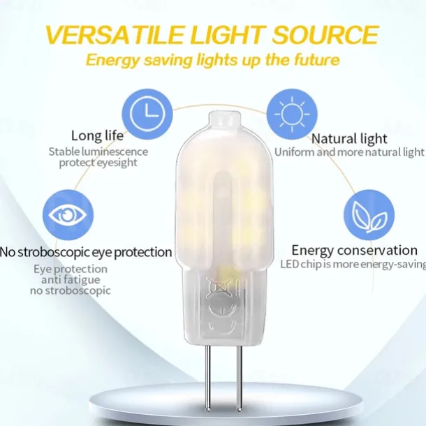 10pcs G4 AC/DC12V DC12V LED Light 12leds SMD 2835 Bulb Lamparas Spotlight Replace Halogen Lamp For Home Chandelier