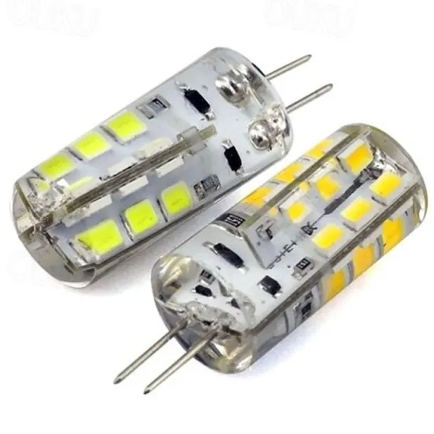 10pcs G4 Bi Pin 1.5w LED Corn Light Bulbs 15W T3 Halogen Bulb Equivalent 150LM SMD 2835 Warm White for RV Ceiling Fans Lighting AC/DC 12V
