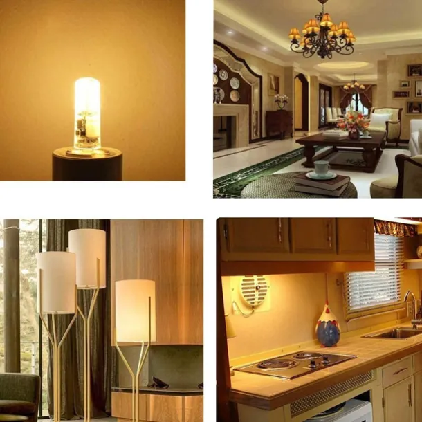 10pcs G4 Bi-pin LED Light Bulb 3W 24LED SMD 2835 Equivalent Halogen Bulb 30W Warm white 3000K Daylight White 6000K 360° Beam Angle Flicker Free DC12V AC220V AC110V