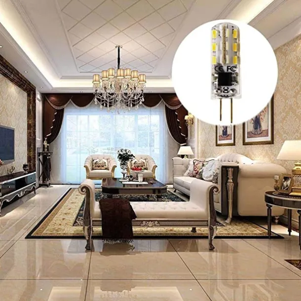 10pcs G4 Bi-pin LED Light Bulb 3W 24LED SMD 2835 Equivalent Halogen Bulb 30W Warm white 3000K Daylight White 6000K 360° Beam Angle Flicker Free DC12V AC220V AC110V