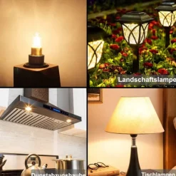 10pcs G4 Halogen Bi-Pin Light Bulbs 12V 20W Dimmable 3000K Warm White for Under Cabinet Puck Light Chandeliers Landscape Lighting