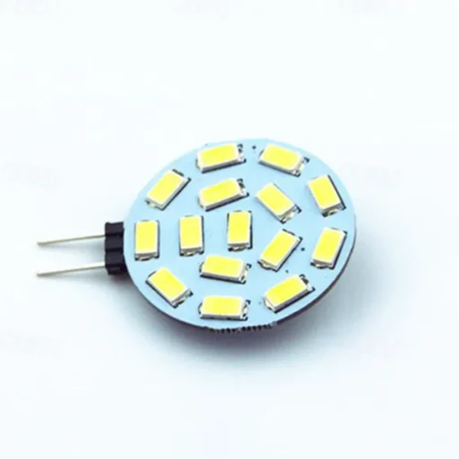 4Pcs G4 LED Bulb 30 Watt Equivalent Bi-Pin LED Disc JC Side Pin 12V-24VDC Low Volt CRI85 300 Lumens White/Warm/Green/Red/Yellow/Blue