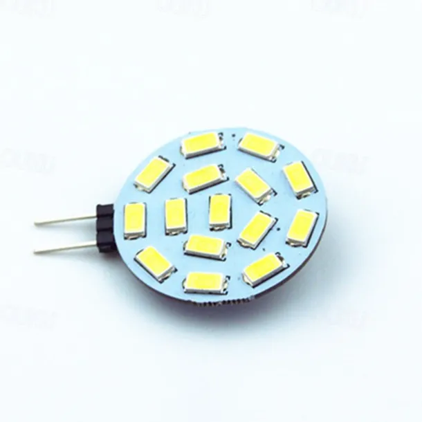 4Pcs G4 LED Bulb 30 Watt Equivalent Bi-Pin LED Disc JC Side Pin 12V-24VDC Low Volt CRI85 300 Lumens White/Warm/Green/Red/Yellow/Blue