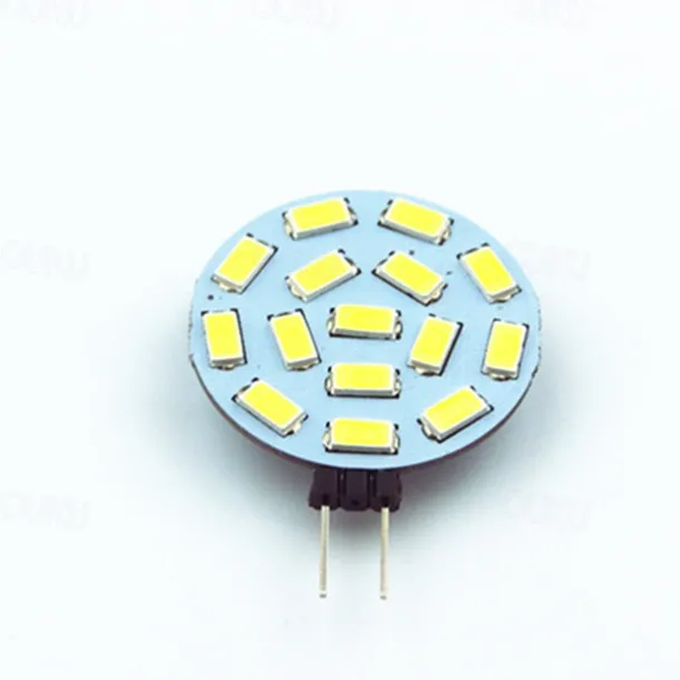 4Pcs G4 LED Bulb 30 Watt Equivalent Bi-Pin LED Disc JC Side Pin 12V-24VDC Low Volt CRI85 300 Lumens White/Warm/Green/Red/Yellow/Blue