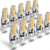 10pcs G4 LED Light Bulb 2W Equivalent to Halogen Bulb 20W T3 JC Type Bi-Pin G4 Base AC/DC 12V for RV Interior Boat Yacht Courtyard Path Not-Dimmable