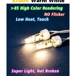 10pcs G4 LED Light Bulb 2W Equivalent to Halogen Bulb 20W T3 JC Type Bi-Pin G4 Base AC/DC 12V for RV Interior Boat Yacht Courtyard Path Not-Dimmable