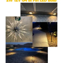 10pcs G4 LED Light Bulb 2W Equivalent to Halogen Bulb 20W T3 JC Type Bi-Pin G4 Base AC/DC 12V for RV Interior Boat Yacht Courtyard Path Not-Dimmable