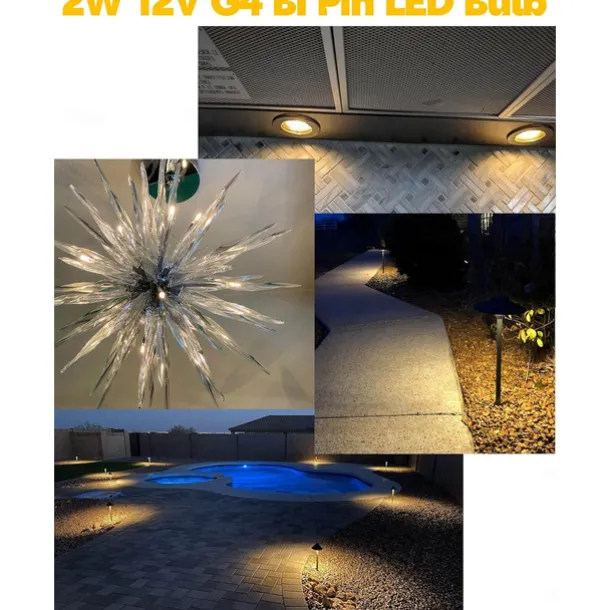 10pcs G4 LED Light Bulb 2W Equivalent to Halogen Bulb 20W T3 JC Type Bi-Pin G4 Base AC/DC 12V for RV Interior Boat Yacht Courtyard Path Not-Dimmable