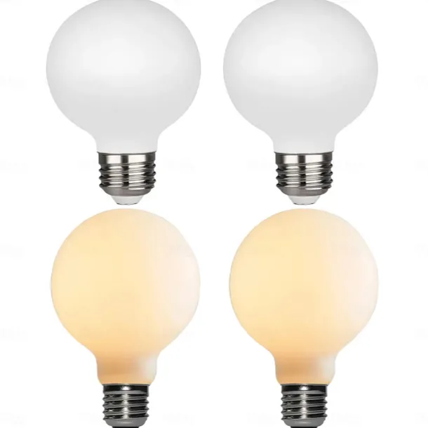 2/4/6PCS G80 7W Globe LED Edison Bulb 650lm E27 Base Opalescent Glass Facing Very Suitable for Dresser Vanity Mirror Floor Lamp AC85-265V