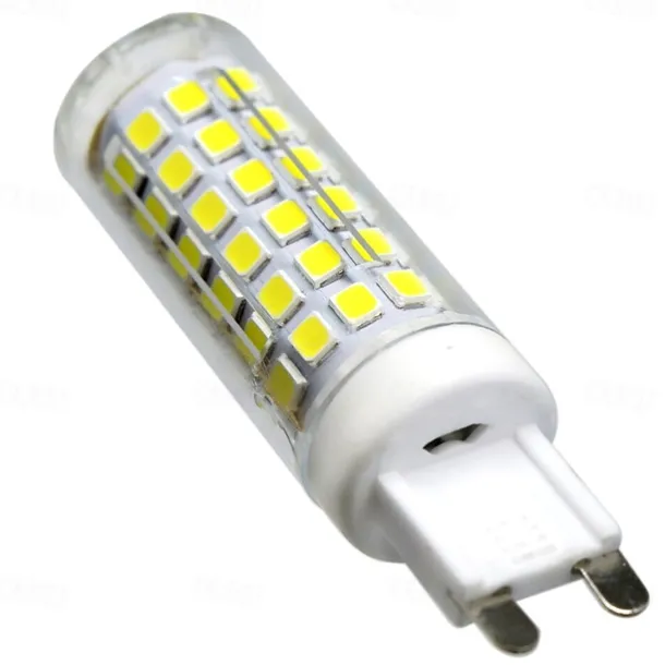 6pcs G9 9W 76LED 2835SMD Corn LED Lamp Bulb Warm Cool Natural White AC110-240V 75W Halogen Bulb Equivalent 750lm Non Flicker