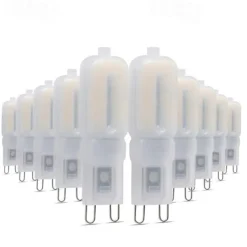 10pcs G9 5W 400-500lm 22LED LED Bi-pin Lights 2835SMD Dimmable Warm White Cool White Led Corn Bulb Chandelier Lamp AC 220-240V