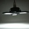 2pcs Garage Light E27 LED Lamp Adjustable Deformable Fan Blades Garage Ceiling Lamp Warage Warehouse Workshop Lights