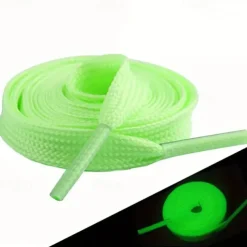 2pcs Glow-in-the-dark Shoelaces Luminous Fluorescent Shoelaces Trend Fashion Absorbent Night Self-fluorescent Shoelaces