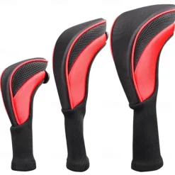 3pcs Golf Club Cover Golf Fan Product Golf Club Cover Driver For Protection Cover Long Neck Anti-friction Club For Head Golf Club Headcover Driver Wood Set Golf Club Covers For Woods And Hybrids Golf