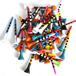 50pcs Golf Tee Plastic Ball Holder 83mm Rubber Cushioned Soft Top for Teeing Off - Golf Tee Ball Stand Support New 83mm 70mm