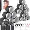 36Pcs Hair Roller Set with Clips, Self-Grip Hair Rollers for Volume, Salon Hairdressing Curlers and DIY Hairstyles, 4 Sizes Rollers Hair Curlers in a Storage Bag