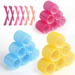 36Pcs Hair Roller Set with Clips, Self-Grip Hair Rollers for Volume, Salon Hairdressing Curlers and DIY Hairstyles, 4 Sizes Rollers Hair Curlers in a Storage Bag