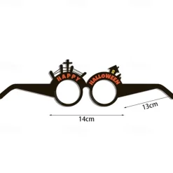 6pcs Halloween Glasses Spider Wizard Bat Tombstone Cross border Children's Party Paper 3D Glasses Photography Prop