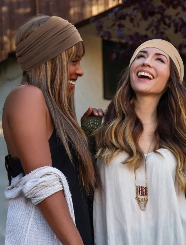 2pcs Headbands for Women Wide Head Bands Non Slip Boho Womens Hair Band Fashion Knotted Workout Yoga Leopard Turban Head Wraps