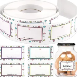 250pcs Holiday Kitchen Labels, Mark Sticker Self-Adhesive Sticker Label, Perfect for Decorating Jars & Seasoning Containers!