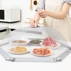 1PCS Household Food Cover New Summer Folding Fly Proof Vegetable Cover Dust Proof Table Cover Large Rectangular Food Cover