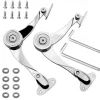 2Pcs Hydraulic Randomly Stop Hinges Kitchen Cabinet Door Adjustable Polish Hinge Furniture Lift Up Flap Stay Support Hardware