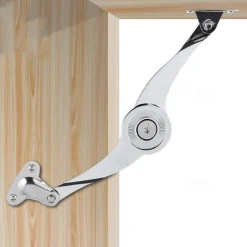 2Pcs Hydraulic Randomly Stop Hinges Kitchen Cabinet Door Adjustable Polish Hinge Furniture Lift Up Flap Stay Support Hardware