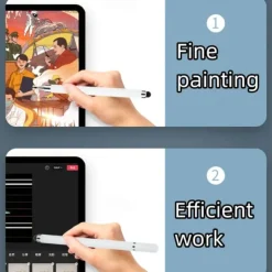 2pcs 2-in-1 Double-Headed Capacitive Stylus Pen High Sensitivity Precision Universal For Ipad IPhone Tablets Touch Screens