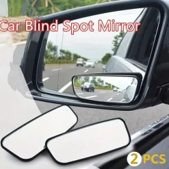 2PCS Increase Your Driving Safety with These Adjustable Wide Angle Car Blind Spot Mirrors!