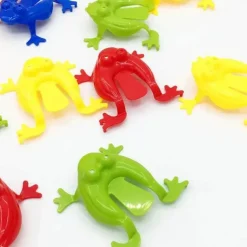 40pcs Jumping Frog Bounce Fidget Toys Kids Novelty Assorted Stress Reliever Toys Children Birthday Gift Party Favor Creative Small Gift Holiday Accessory Birthday Party Supplies Birthday Gift