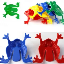 40pcs Jumping Frog Bounce Fidget Toys Kids Novelty Assorted Stress Reliever Toys Children Birthday Gift Party Favor Creative Small Gift Holiday Accessory Birthday Party Supplies Birthday Gift